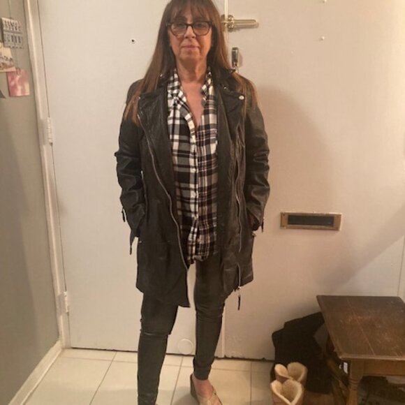 All Saints Blake Biker leather Jacket - Picture 5 of 7